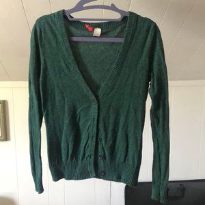 H&M Green Cardigan